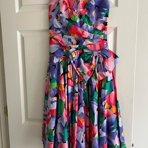 AJ Bari cocktail Floral Cocktail Dress-Vintage Style